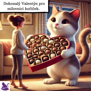 Blíží se nám Valentýn a tak přidáváme něco tématického. Jak to slavíte vy? #valentyn #kočky #cokolada #oslava #feliti